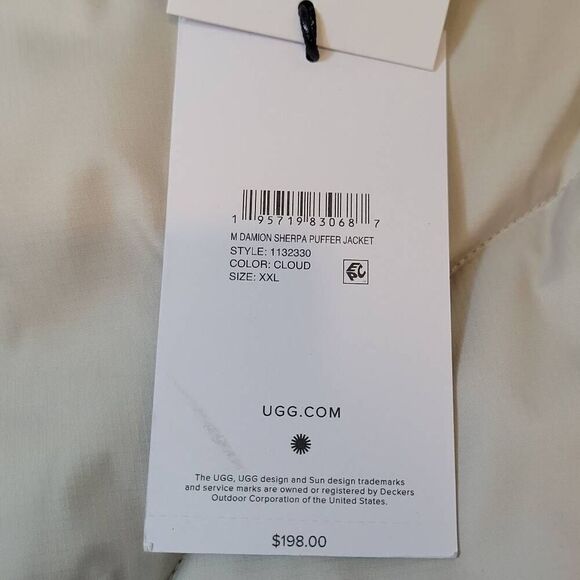 UGG Men's Damion Sherpa Puffer Jacket Size XXL - Picture 5 of 9